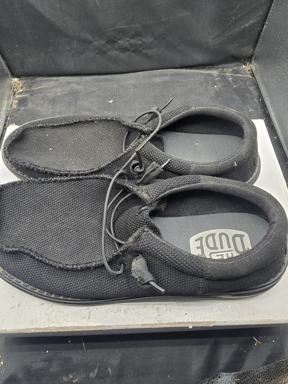 Hey‎ Dude Wally Knit Slip-On Sneakers in Black